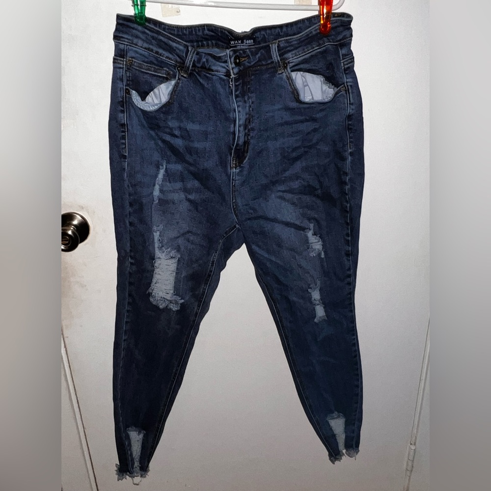 High rise skinny jeans size 18